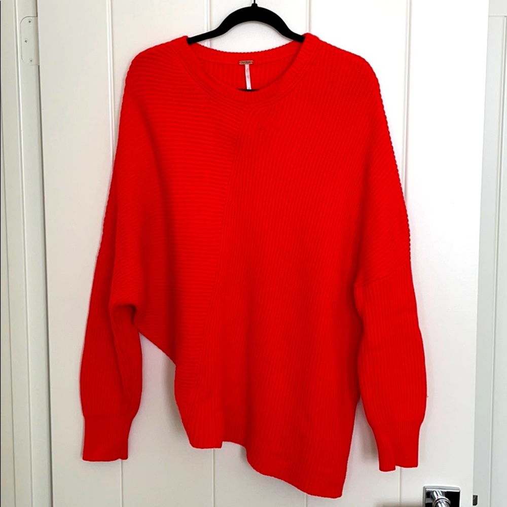 Free People Asymmetrical Hem Sweater